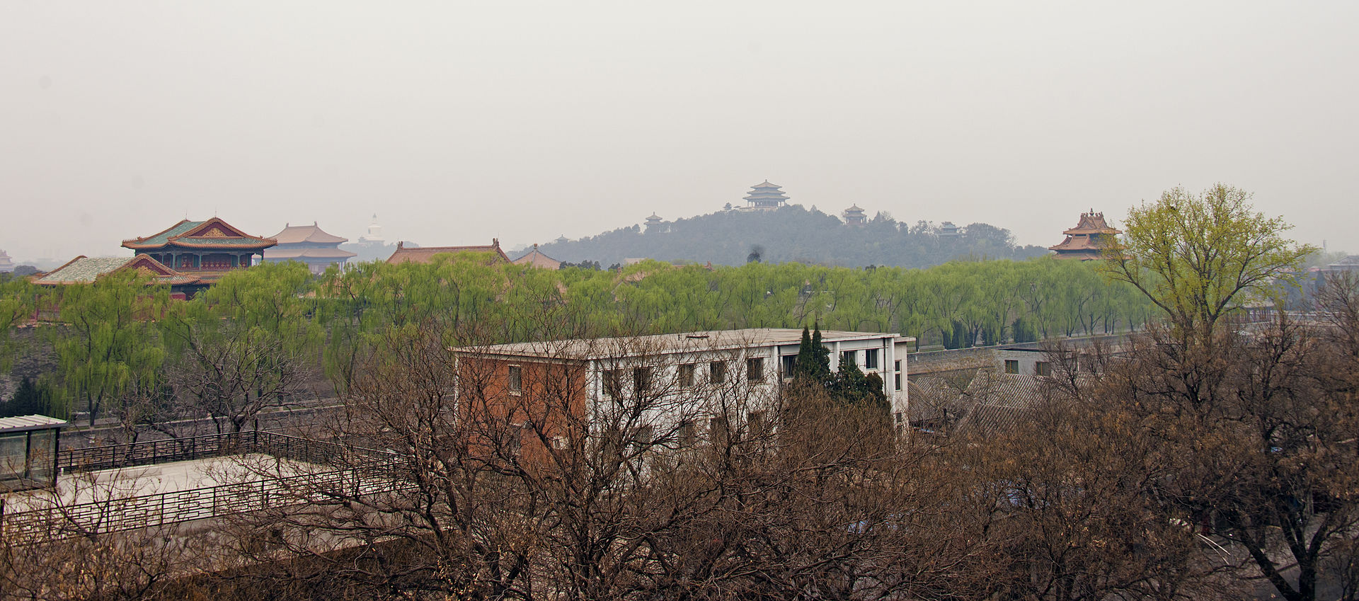 Jingshan Park in Beijing, north of the Forbidden City.