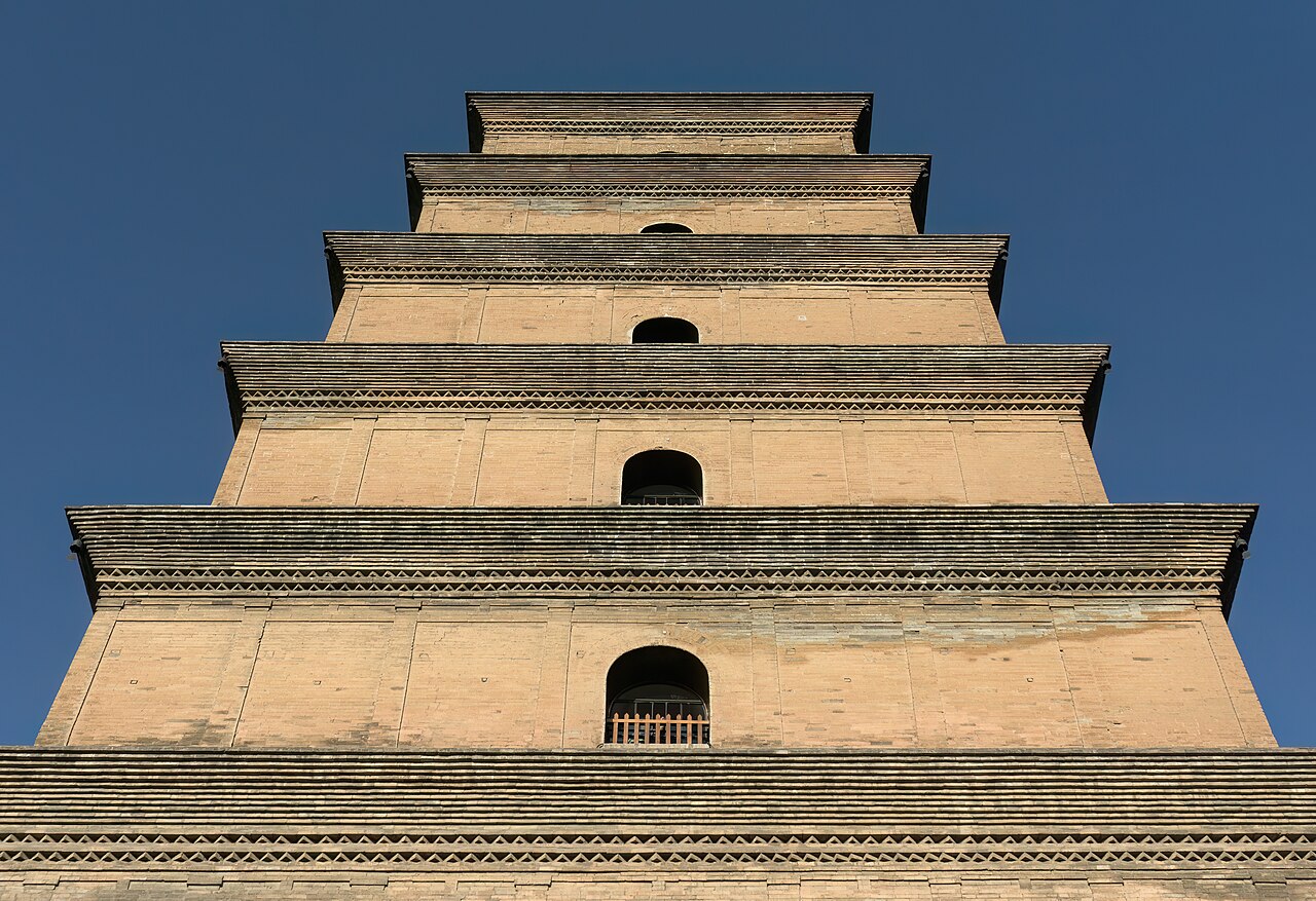 The Giant Wild Goose Pagoda in Xi'an.