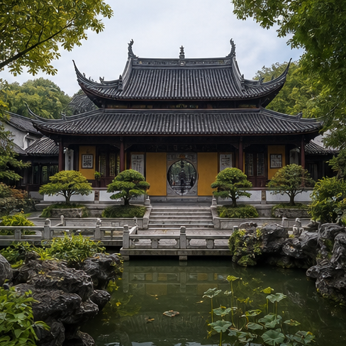Xiyuan Temple courtyard in Suzhou.